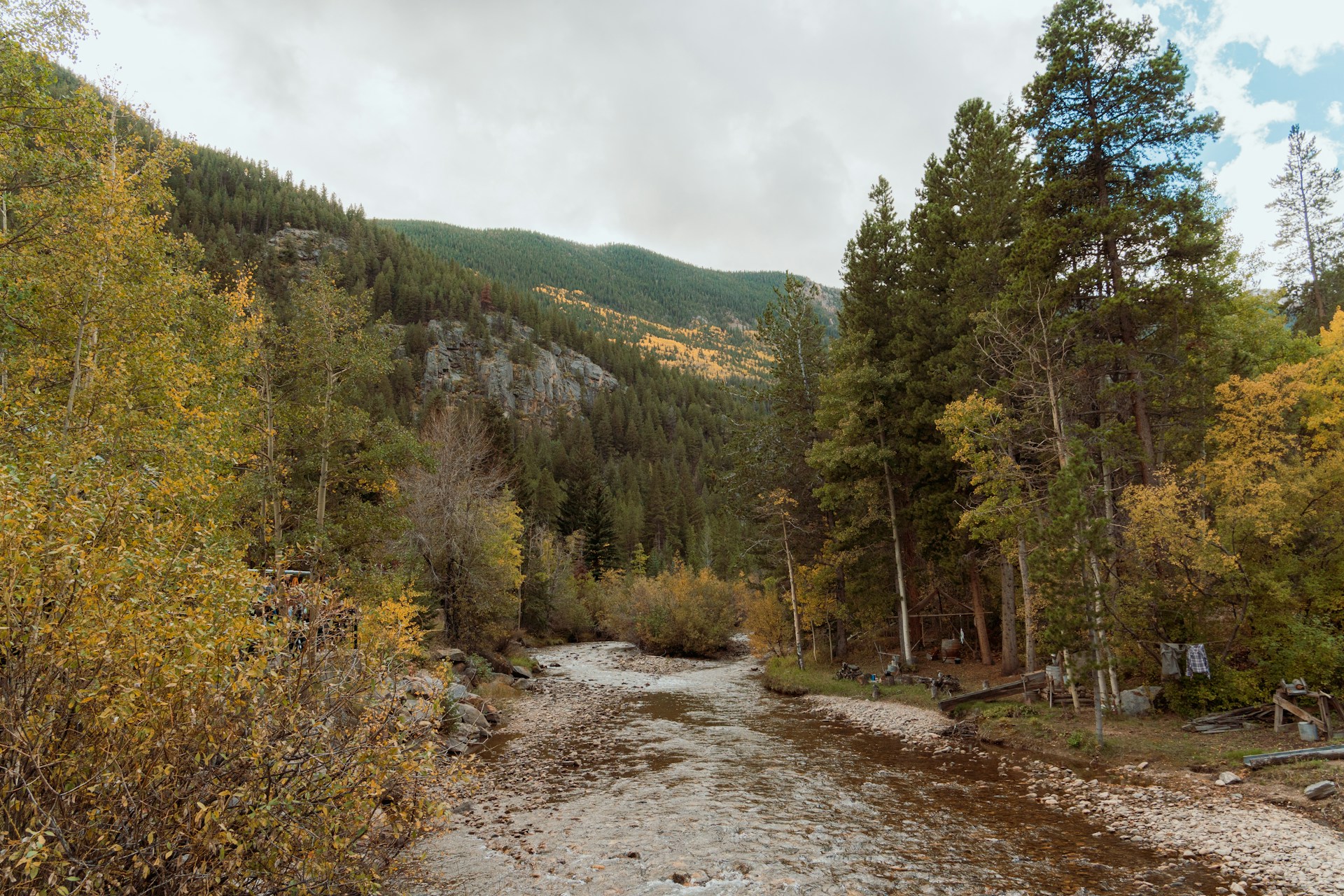 Colorado creek and trail